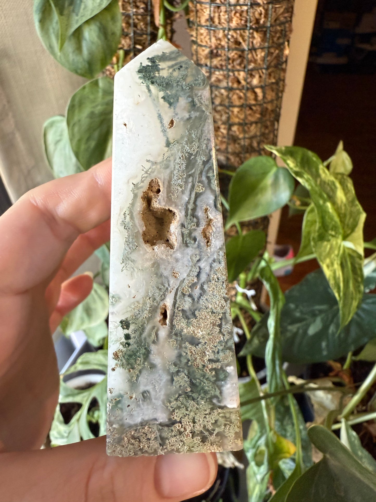 Small Moss Agate Towers