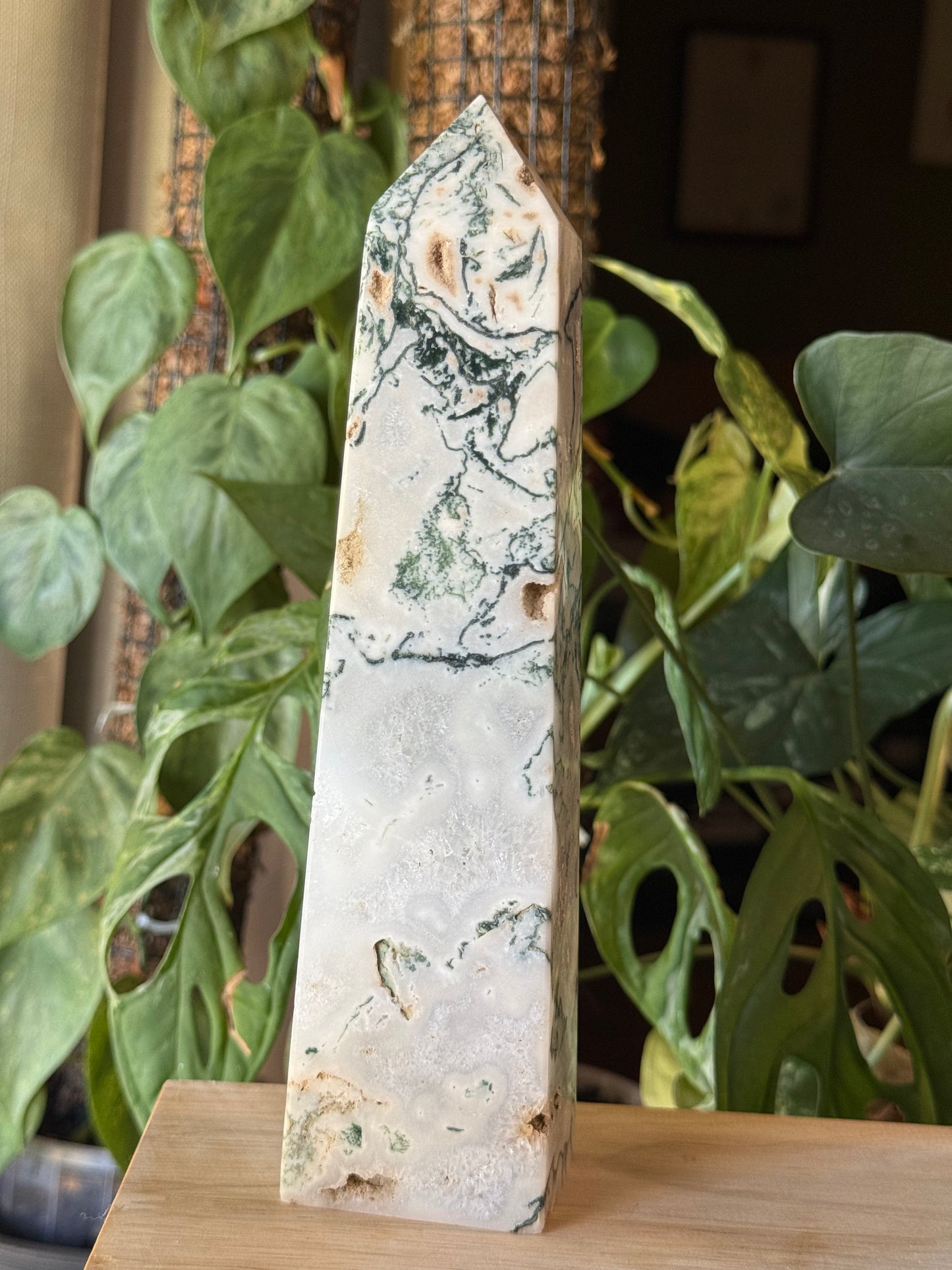 XL Moss Agate Towers